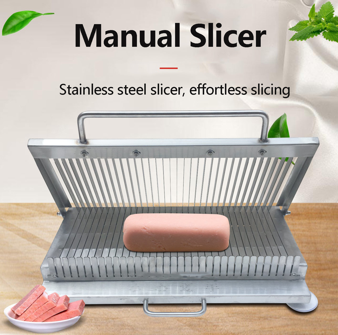 Multi-function Slicing Hand Pressure Thickened Stainless Steel Double-blade Sharp Manual Slicer Vegetable Cooked Food Slice