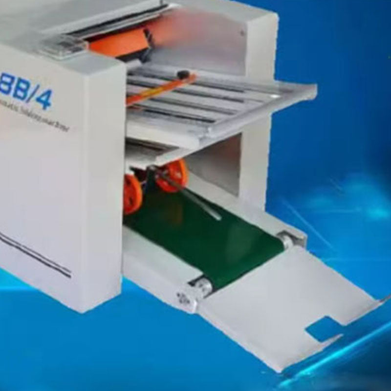 220V ZE-8B/4 Automatic Paper Folding Machine Max For A3 Paper+high Speed+ 4 Folding Trays Paper Folding Machine