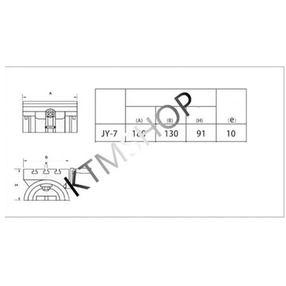 7 Inches Milling Machine Drilling Machine Adjustable Angle Tilting Angle Rotary Table Tilting Workbench