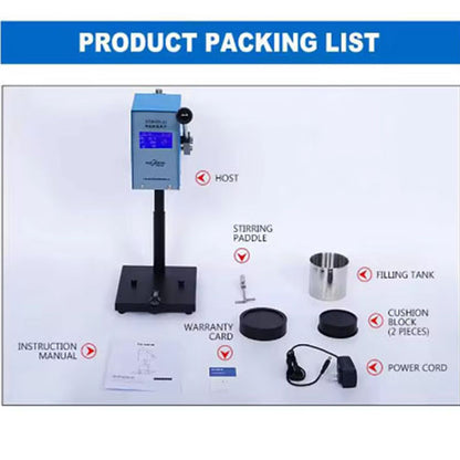 LCD Screen Lab Viscosimeter Testing Equipment Digital Sensor Rotary Viscometer Oil Glue Viscosity Meter Measuring Devices