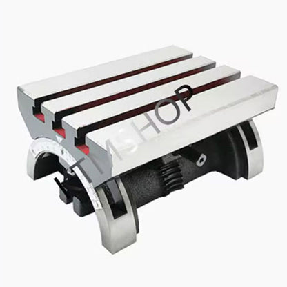 7 Inches Milling Machine Drilling Machine Adjustable Angle Tilting Angle Rotary Table Tilting Workbench