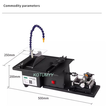 220V Multifunction Mini Table Saw Stone Polisher Jade Engraving Machine Grinding Polishing Machine Jade Cutting Machine