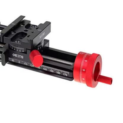 Precision Stacked Photography Slide Micrometer Head Micro Trimming Guide180MM Macro Focusing Rail Slider
