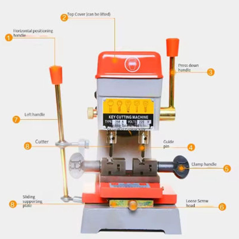 Vertical Key Cutter Defu Key Cutting Machine For Duplicating Security Keys Locksmith Tools Lock Pick Set 220V