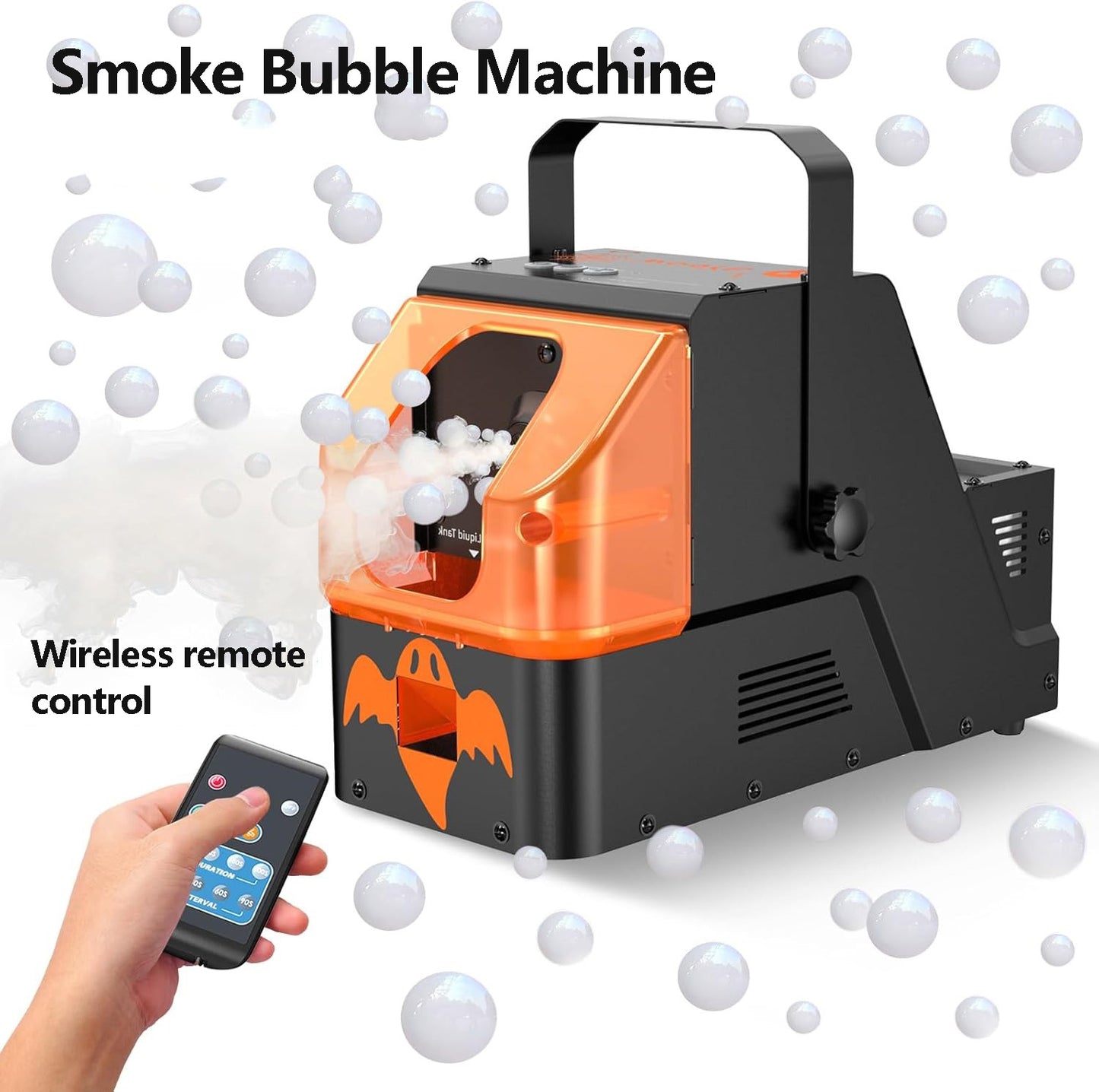 New Smoke Bubble Machine Stage Wedding Event Opening Birthday Party Fully Automatic Children's Toy with Three Functions