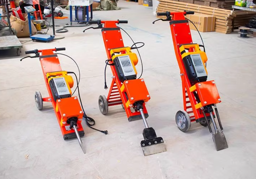 Hand Push Electric Pick Truck Tile Scraper Plastic Floor Crushing and Scraping Shovel High-power Renovating and Cleaning of Floor Adhesive