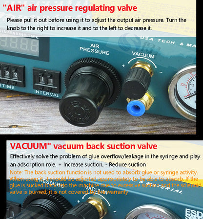 Automatic Dispensing Machine 220V Epoxy Resin Semi-Automatic Liquid Glue Injection Machine Manual Pedal Dispenser