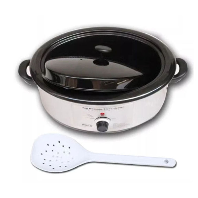 Professional Beauty Salon Hot stone Heater Warmer Machine with Shovel Energy Stone Heating Pot