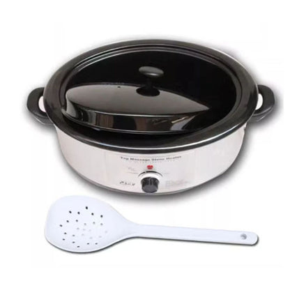 Professional Beauty Salon Hot stone Heater Warmer Machine with Shovel Energy Stone Heating Pot