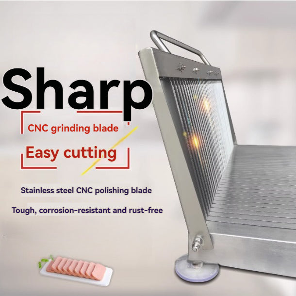 Hand-pressed slicer Liangpi machine cutter small thick stainless steel ham sausage duck blood tofu luncheon meat vegetarian chicken