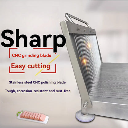 Hand-pressed slicer Liangpi machine cutter small thick stainless steel ham sausage duck blood tofu luncheon meat vegetarian chicken