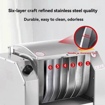 Commercial fully automatic kneading machine with a large horizontal stainless steel flour mixer
