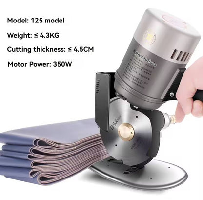 125 round knife fabric cutting machine, electromechanical scissors, electric cutting knife cutting machine