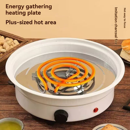 Electric stove for boiling tea, electric oven for heating, skewers for baking milk tea, smoke-free, detachable heating tube