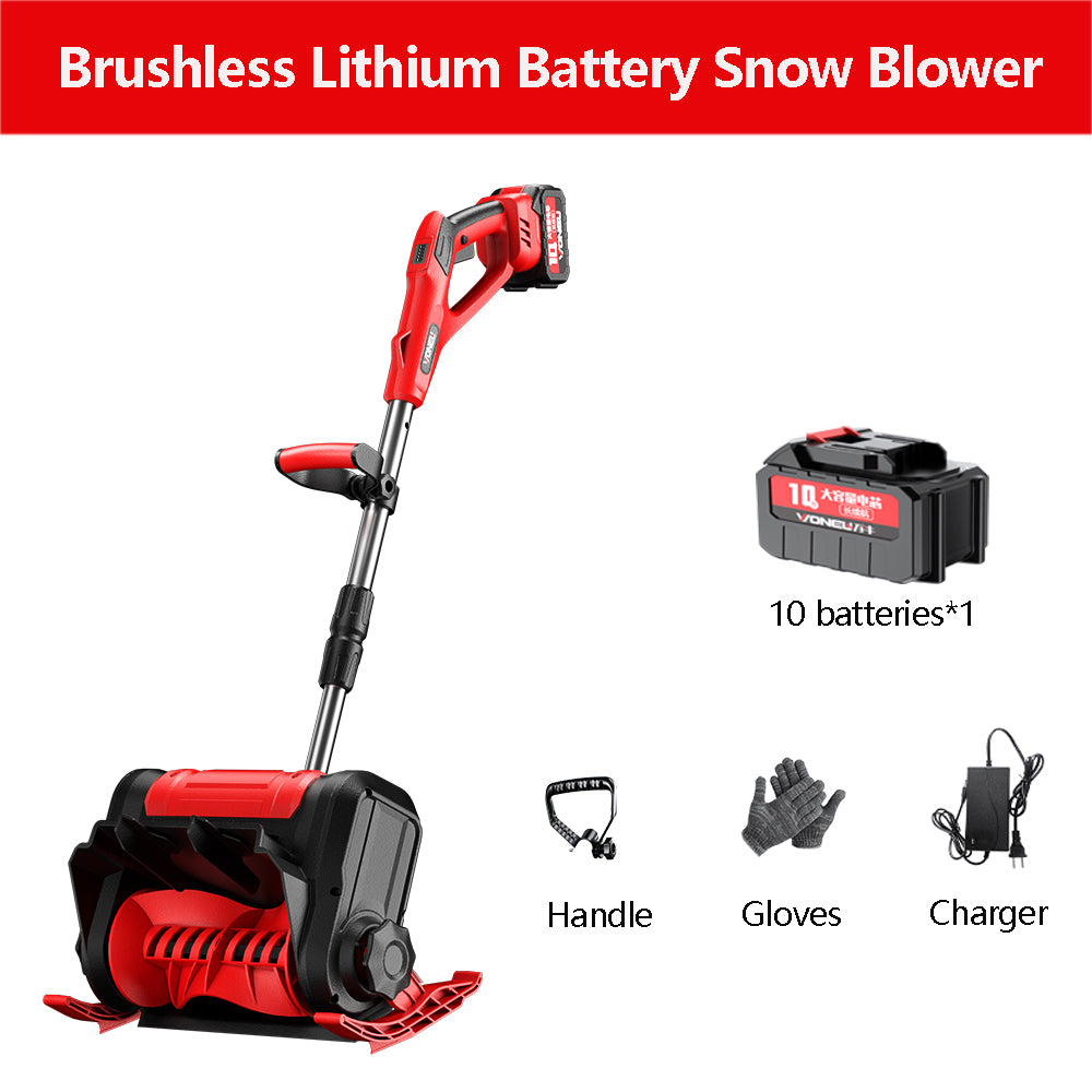 Electric Snow Sweeper Small Wireless Hand Push Snow Removal Equipment School Road Property Snow Shovel