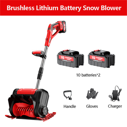 Electric Snow Sweeper Small Wireless Hand Push Snow Removal Equipment School Road Property Snow Shovel