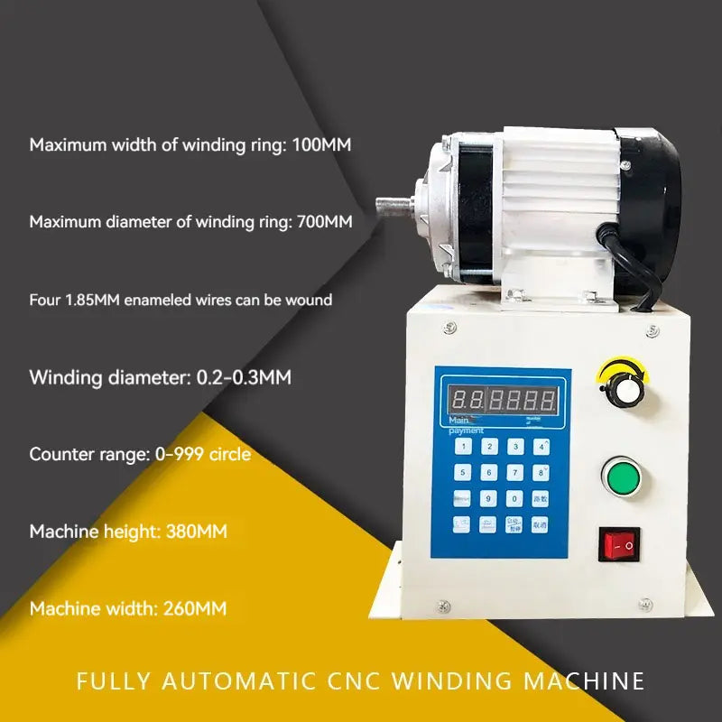 220V automatic CNC programming winding machine high torque motor repair winding machine speed control winding machine