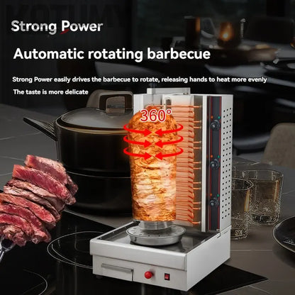 Commercial Türkiye Barbecue Machine Electric Automatic Savama Rotary Vertical Barbecue String