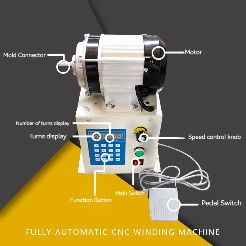 220V automatic CNC programming winding machine high torque motor repair winding machine speed control winding machine