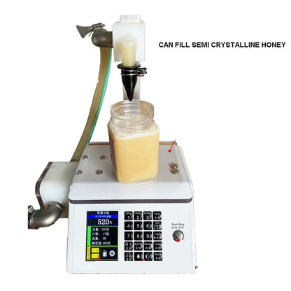 Food grade 12V/220V automatic weighing paste honey filling machine 20g-10000g viscous liquid for outdoor or indoor use