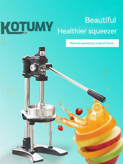 Manual stainless steel fruit juicer, kitchen hand press, fruit juicer, citrus orange, lemon, pomegranate juicer