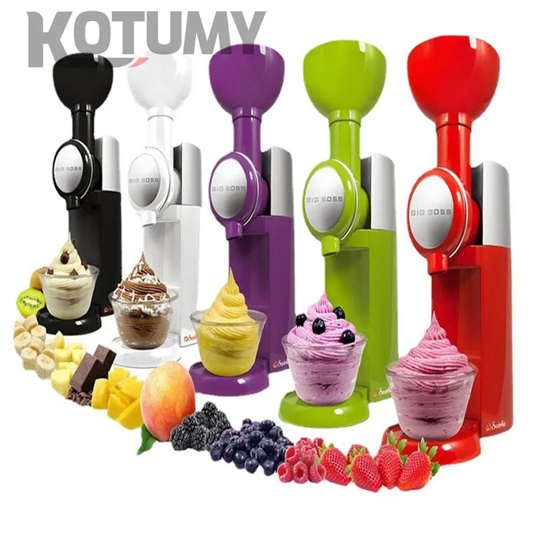 Automatic DIY fruit ice cream machine, homemade kitchen food processing machine, ice cream making