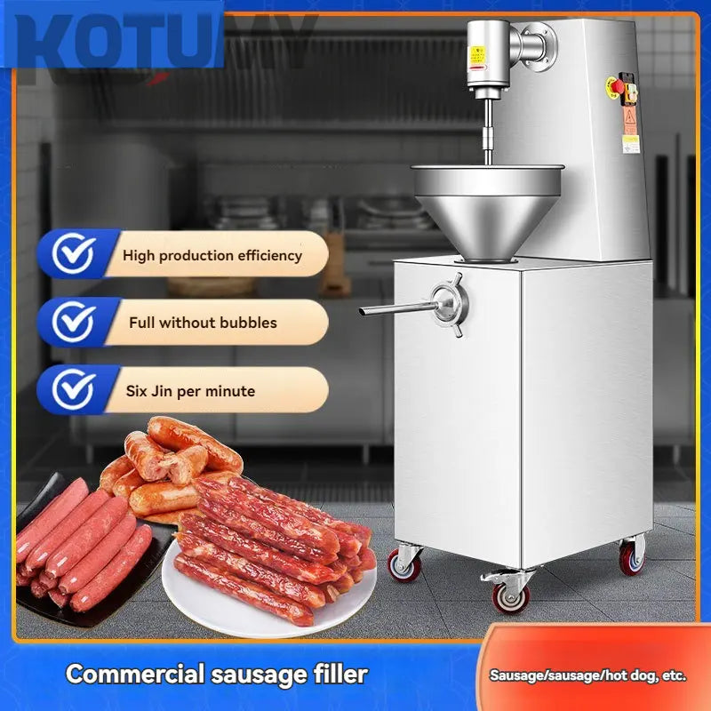 Stainless steel hot dog sausage filling machine for household use in food stores