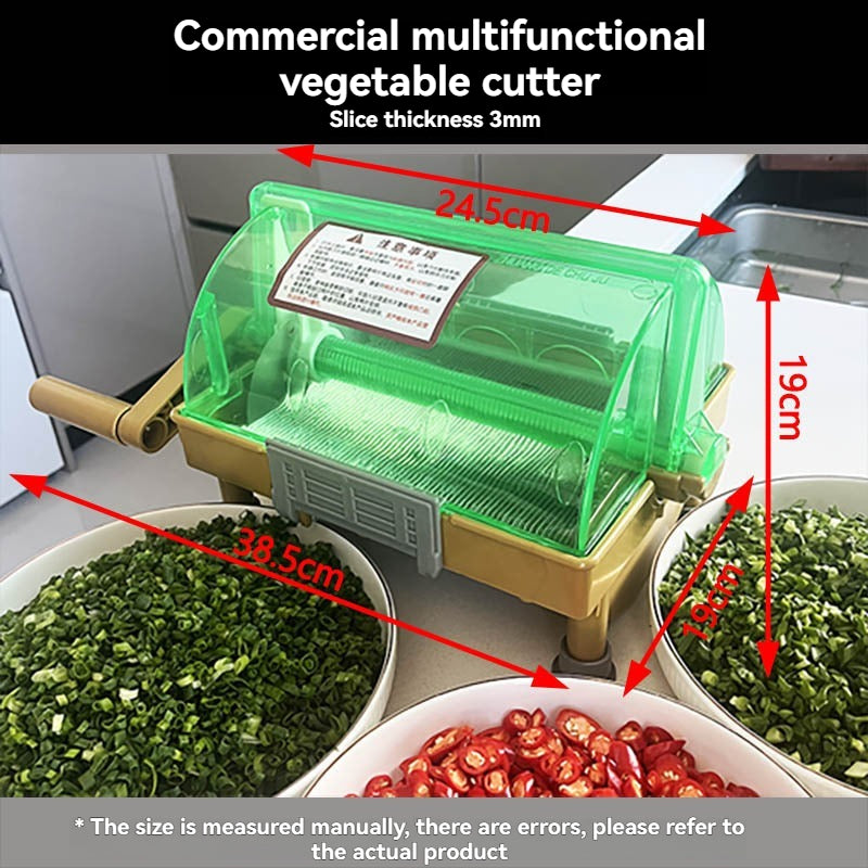Commercial vegetable cutter for cutting peppers, chopped green onions, chili peppers, small multi-functional garlic slices, hot pot restaurant, steamed bun shop