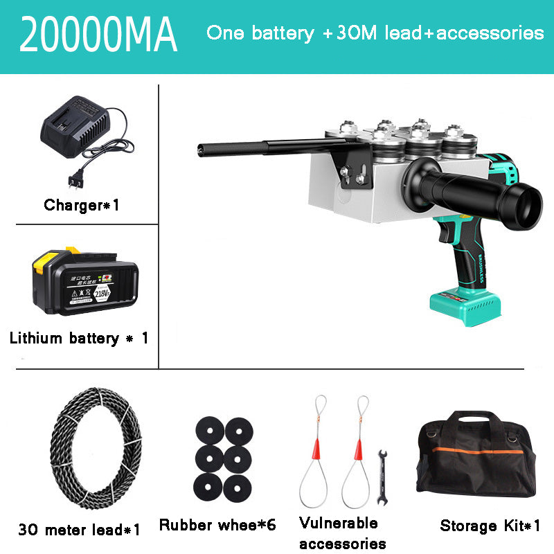 Lithium Electrical Threading Machine Wire Puller Charging Concealed Tube Threading Device and Common Lead Puller