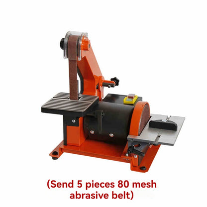 Sanding Polishing Grinding Machine Speed 1400RPM Electric Belt Sander Adjustable Bench Belt Sander Machine