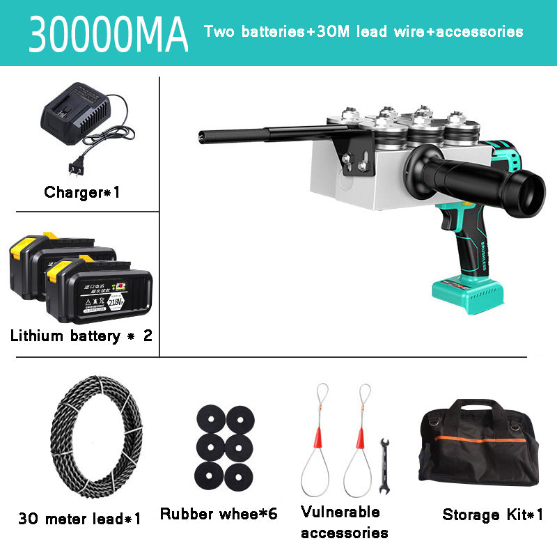 Lithium Electrical Threading Machine Wire Puller Charging Concealed Tube Threading Device and Common Lead Puller