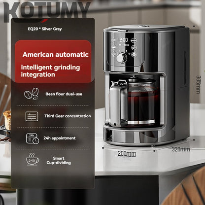 American coffee machine small drip grinder