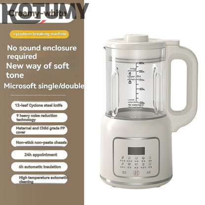 New small wall-breaking machine household fully automatic soybean milk machine residue-free cooking machine