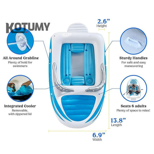 Floating beds for multiple people on water, floating platforms on the sea, inflatable foam boats for yachting