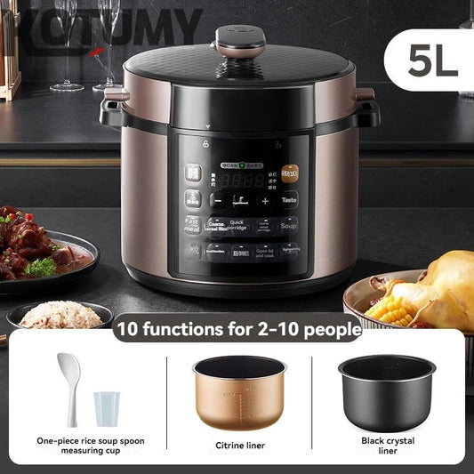 Electric pressure cooker household 5 liter large capacity multifunctional rice cooker fully automatic