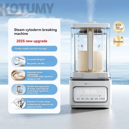 Steam wall breaker new style silent bass residue-free fully automatic soy milk cooking