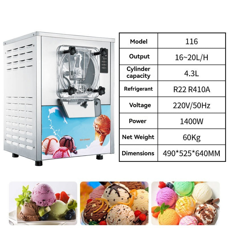 Hard ice cream machine, commercial fully automatic Italian digging ball ice cream machine, buffet ice cream machine