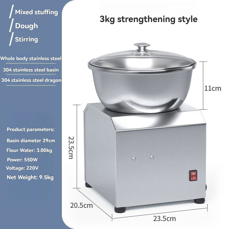 Fully automatic dough kneading machine for commercial use, multifunctional dough kneading, dough mixing, filling, small household use