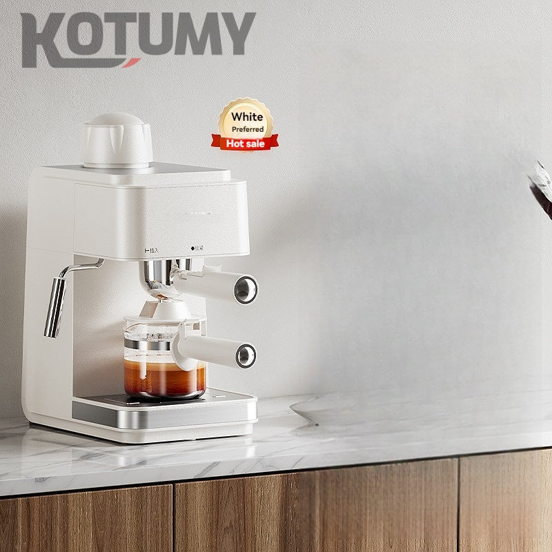 Small Italian semi-automatic American coffee machine for home use