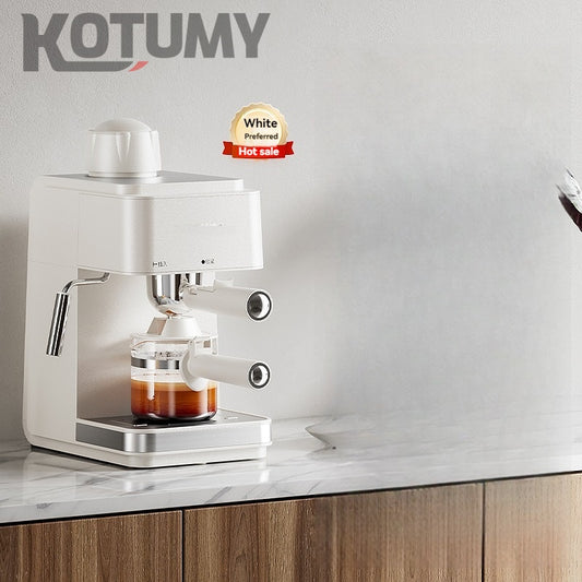 Small Italian semi-automatic American coffee machine for home use