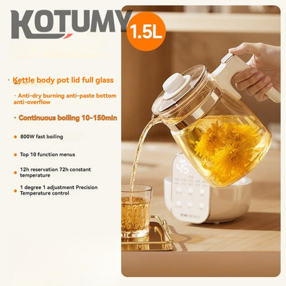 2025 new all-glass health pot constant temperature stew home multi-function office small