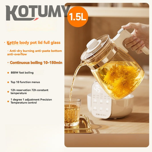 2025 new all-glass health pot constant temperature stew home multi-function office small