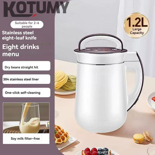 fully automatic soy milk maker for household use, small and multifunctional, no cooking required