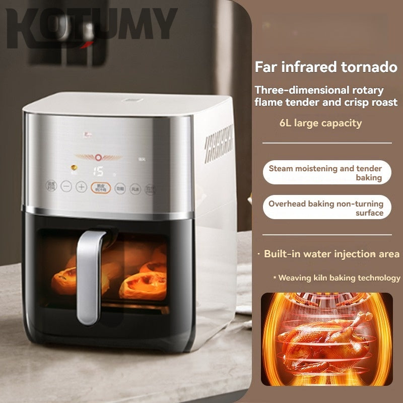Air fryer large capacity multi-function electric oven integrated new visual electric fryer