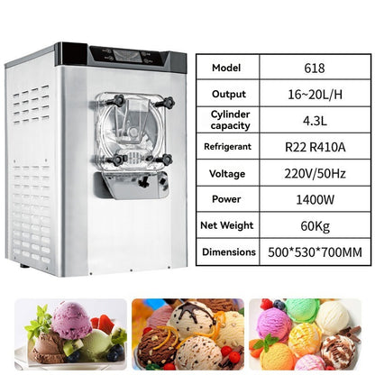 Hard ice cream machine, commercial fully automatic Italian digging ball ice cream machine, buffet ice cream machine