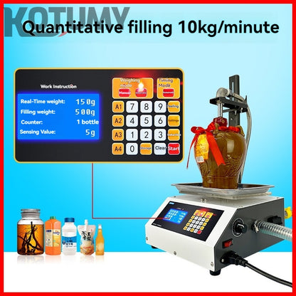 Liquid filling machine small fully automatic liquor beverage edible oil CNC weighing quantitative filling machine