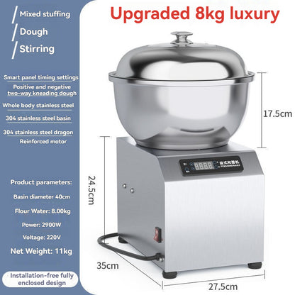 Fully automatic dough kneading machine for commercial use, multifunctional dough kneading, dough mixing, filling, small household use