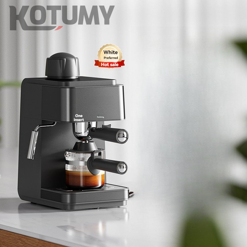 Small Italian semi-automatic American coffee machine for home use
