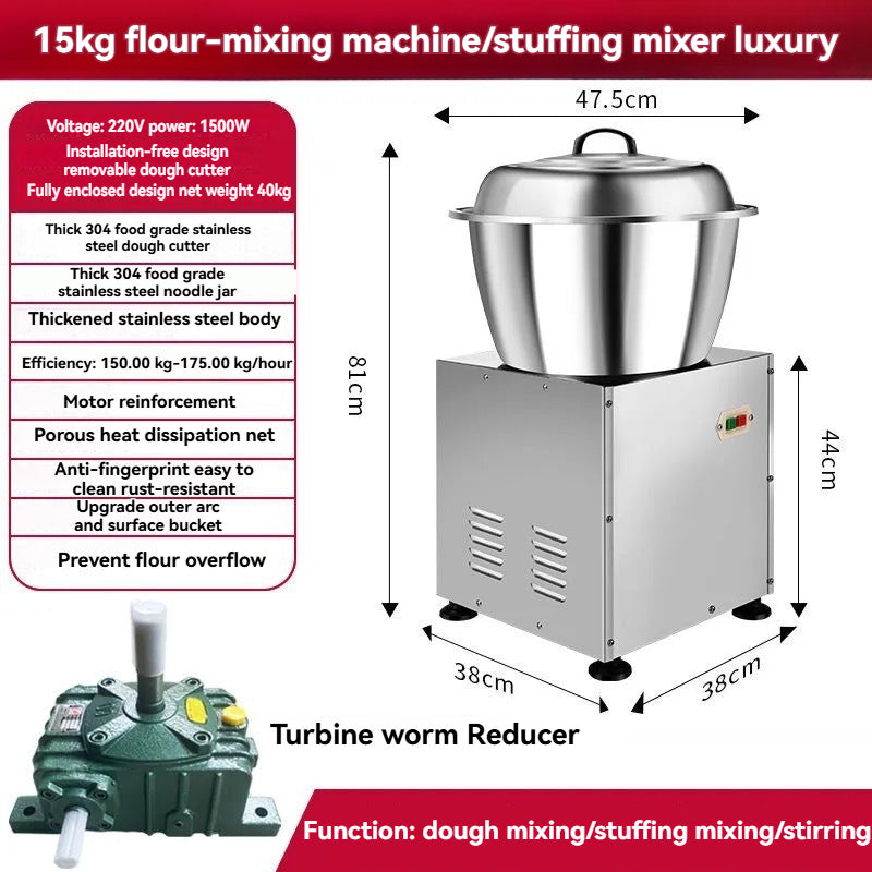 Fully automatic dough kneading machine for commercial use, multifunctional dough kneading, dough mixing, filling, small household use