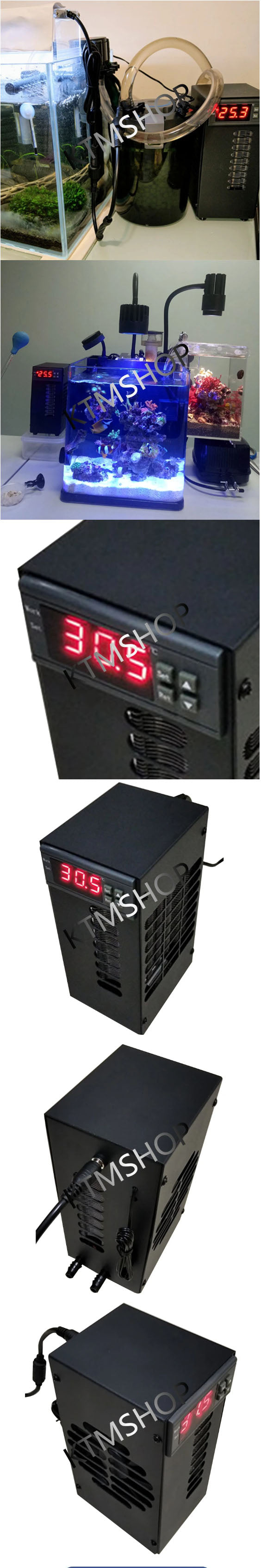 New Constant Temperature Adjustable Semiconductor Electronic Small Chiller Aquarium Fish Tank Circulating Water Cooler